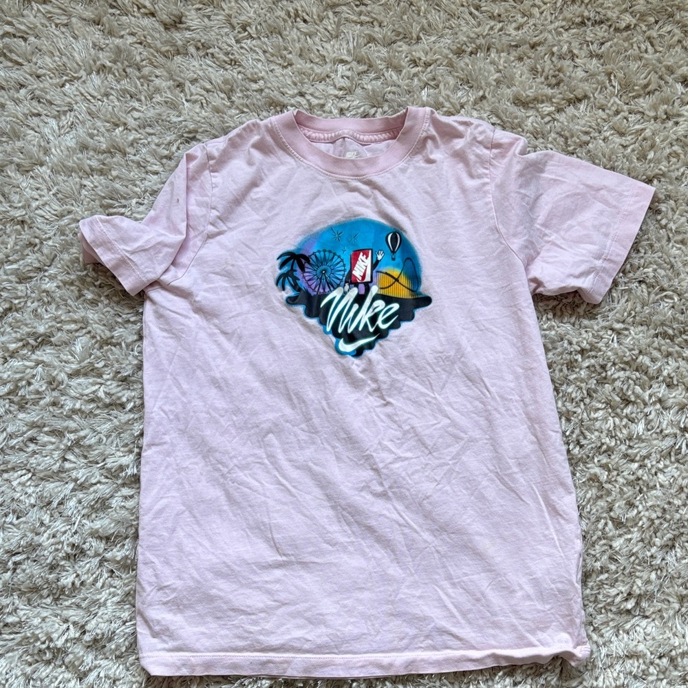 Nike Kids Light Pink Graphic Tee